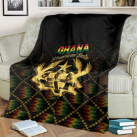 Ghana Kente Pattern Blanket The Heart of Gold of Africa - Wonder Print Shop
