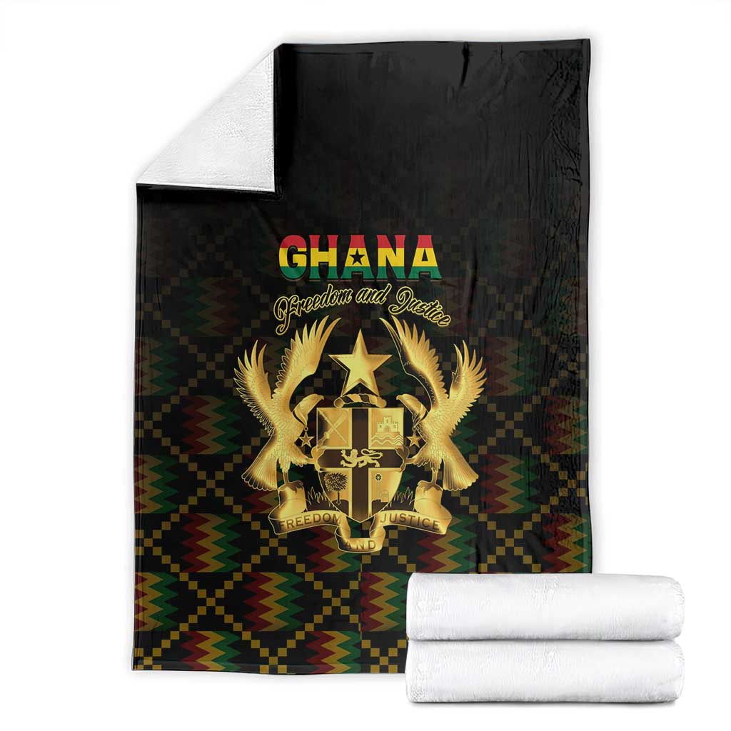 Ghana Kente Pattern Blanket The Heart of Gold of Africa - Wonder Print Shop