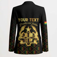 Personalized Ghana Kente Pattern Blazer The Heart of Gold of Africa - Wonder Print Shop