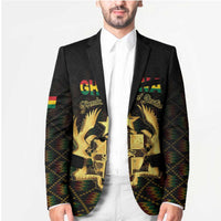 Personalized Ghana Kente Pattern Blazer The Heart of Gold of Africa - Wonder Print Shop