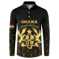 Personalized Ghana Kente Pattern Button Sweatshirt The Heart of Gold of Africa - Wonder Print Shop