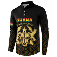 Personalized Ghana Kente Pattern Button Sweatshirt The Heart of Gold of Africa - Wonder Print Shop