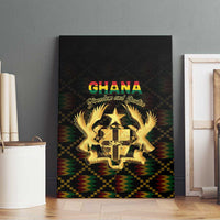 Ghana Kente Pattern Canvas Wall Art The Heart of Gold of Africa - Wonder Print Shop