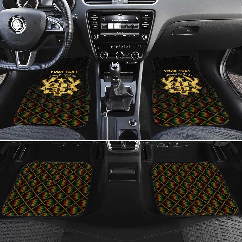 Personalized Ghana Kente Pattern Car Mats The Heart of Gold of Africa - Wonder Print Shop