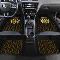 Personalized Ghana Kente Pattern Car Mats The Heart of Gold of Africa - Wonder Print Shop