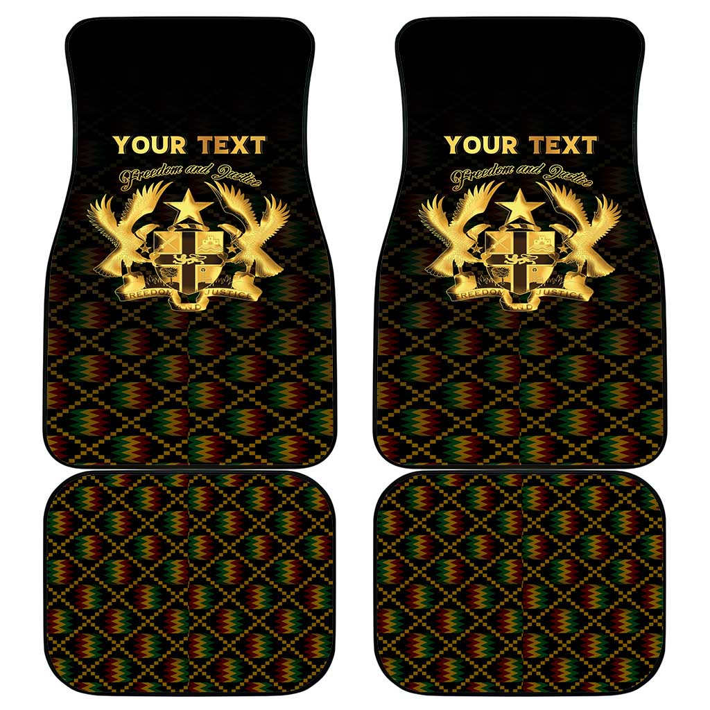 Personalized Ghana Kente Pattern Car Mats The Heart of Gold of Africa - Wonder Print Shop