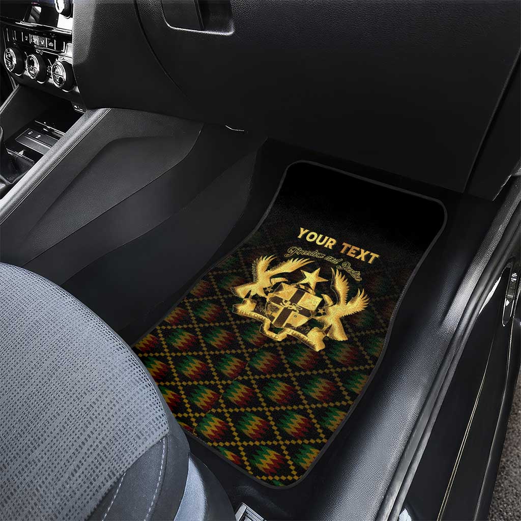Personalized Ghana Kente Pattern Car Mats The Heart of Gold of Africa - Wonder Print Shop