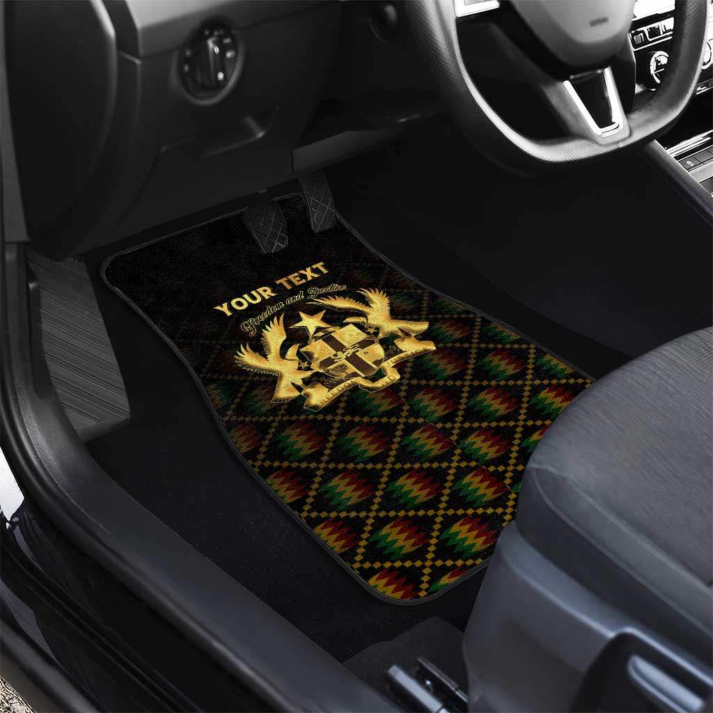 Personalized Ghana Kente Pattern Car Mats The Heart of Gold of Africa - Wonder Print Shop