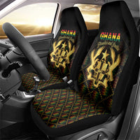 Ghana Kente Pattern Car Seat Cover The Heart of Gold of Africa - Wonder Print Shop