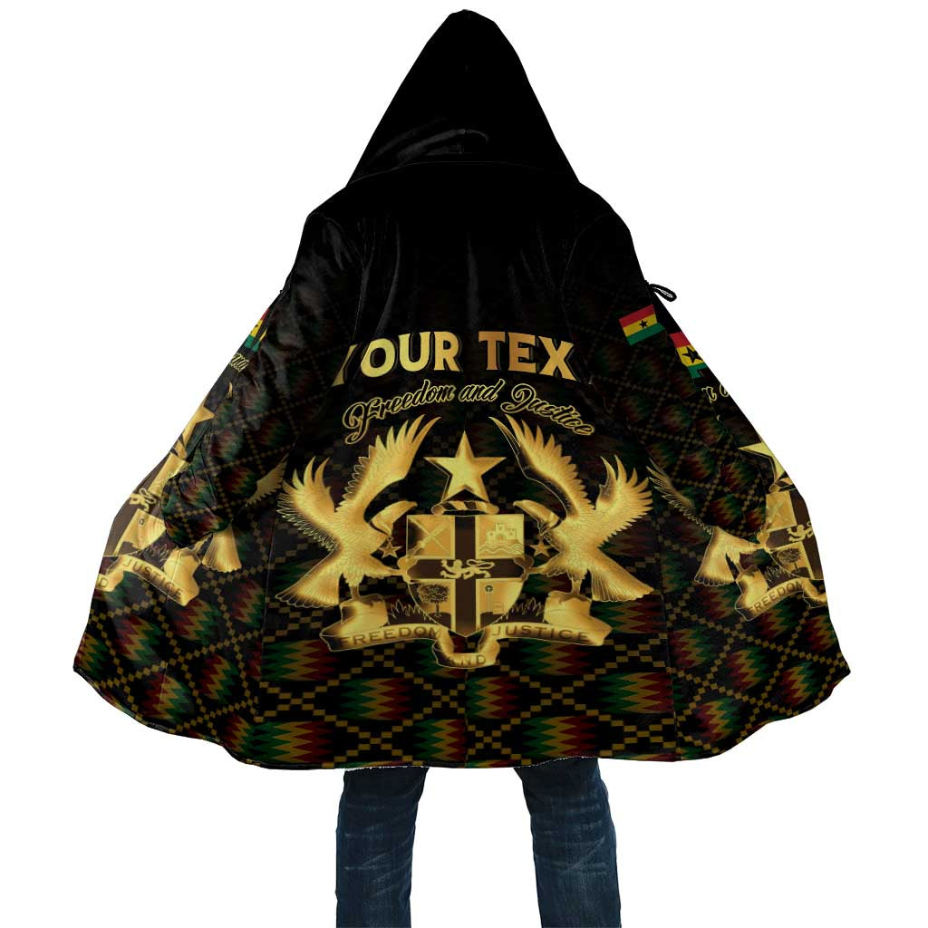 Personalized Ghana Kente Pattern Cloak The Heart of Gold of Africa - Wonder Print Shop