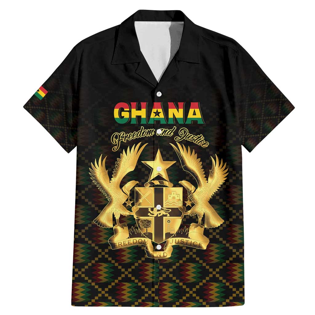 Personalized Ghana Kente Pattern Family Matching Mermaid Dress and Hawaiian Shirt The Heart of Gold of Africa - Wonder Print Shop