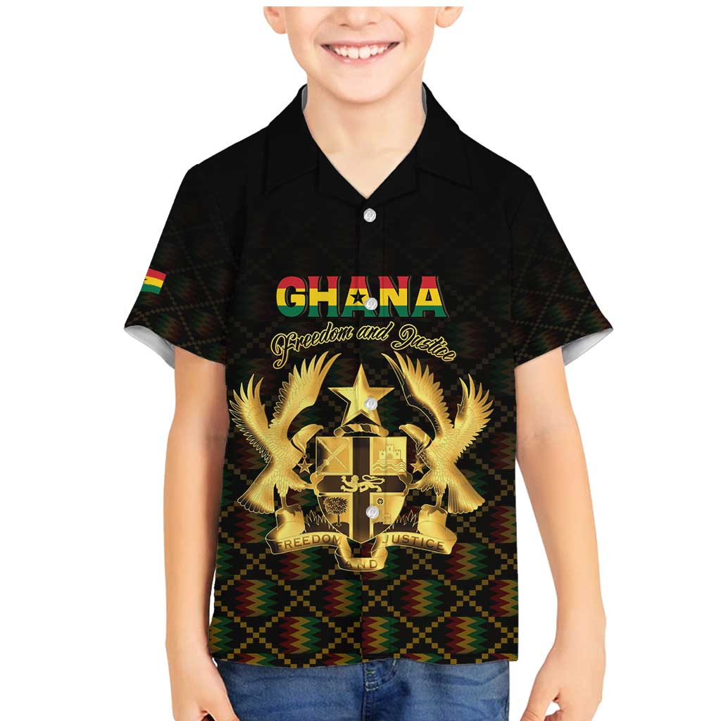 Personalized Ghana Kente Pattern Family Matching Mermaid Dress and Hawaiian Shirt The Heart of Gold of Africa - Wonder Print Shop