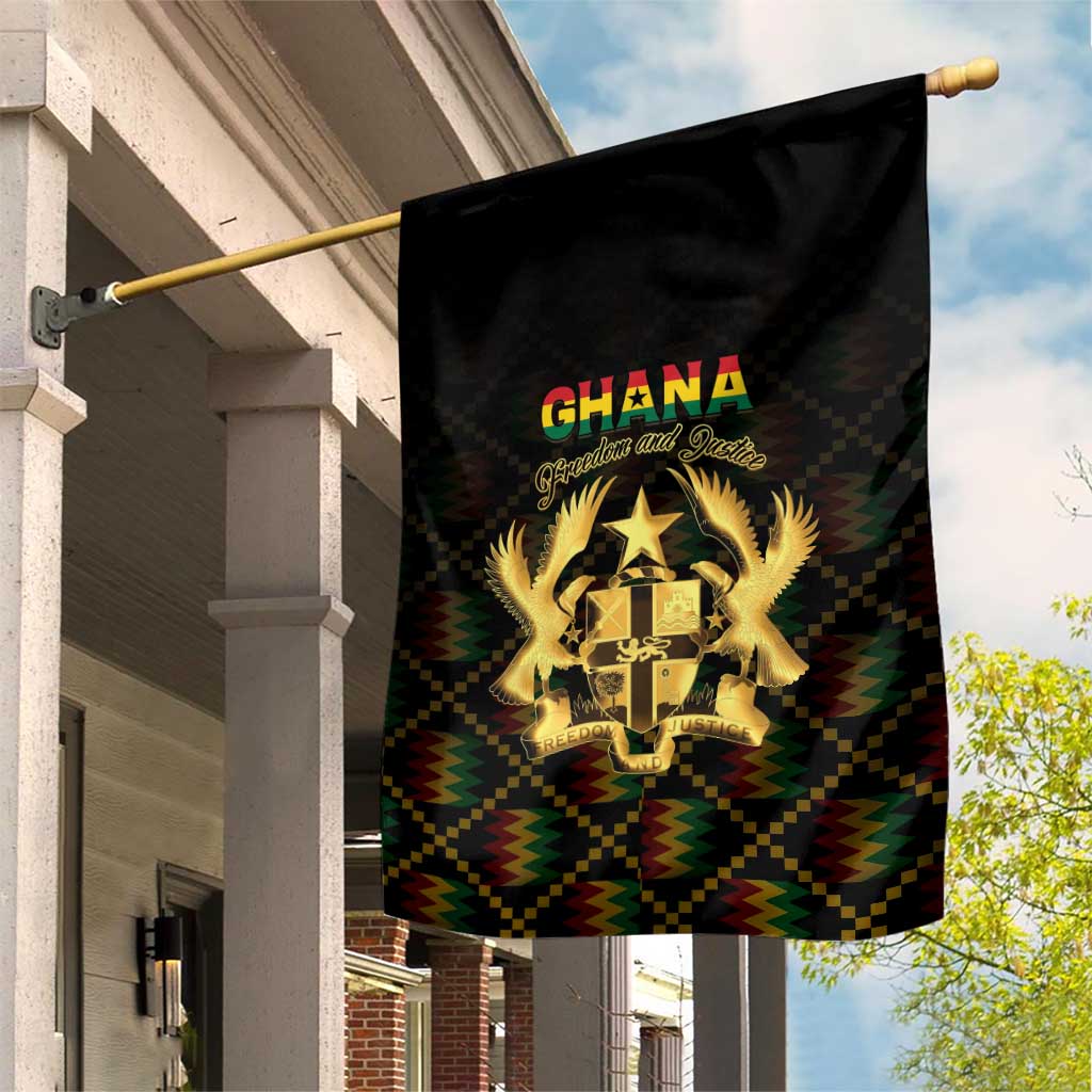 Ghana Kente Pattern Garden Flag The Heart of Gold of Africa - Wonder Print Shop