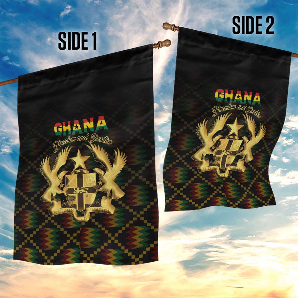 Ghana Kente Pattern Garden Flag The Heart of Gold of Africa - Wonder Print Shop