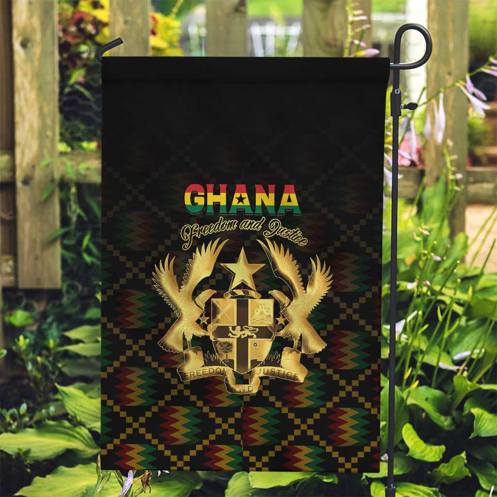 Ghana Kente Pattern Garden Flag The Heart of Gold of Africa - Wonder Print Shop