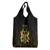 Ghana Kente Pattern Grocery Bag The Heart of Gold of Africa - Wonder Print Shop