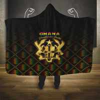 Ghana Kente Pattern Hooded Blanket The Heart of Gold of Africa - Wonder Print Shop
