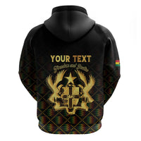 Personalized Ghana Kente Pattern Hoodie The Heart of Gold of Africa - Wonder Print Shop