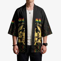 Personalized Ghana Kente Pattern Kimono The Heart of Gold of Africa - Wonder Print Shop