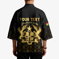 Personalized Ghana Kente Pattern Kimono The Heart of Gold of Africa - Wonder Print Shop