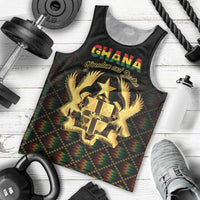 Personalized Ghana Kente Pattern Men Tank Top The Heart of Gold of Africa - Wonder Print Shop