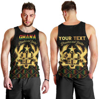 Personalized Ghana Kente Pattern Men Tank Top The Heart of Gold of Africa - Wonder Print Shop