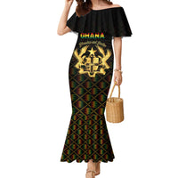 Personalized Ghana Kente Pattern Mermaid Dress The Heart of Gold of Africa - Wonder Print Shop