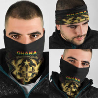 Ghana Kente Pattern Neck Gaiter The Heart of Gold of Africa - Wonder Print Shop