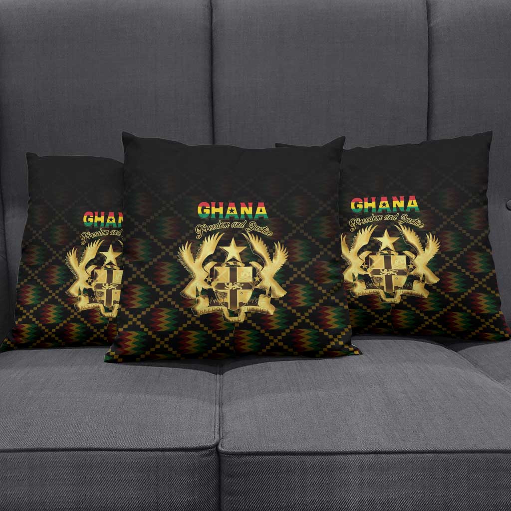 Ghana Kente Pattern Pillow Cover The Heart of Gold of Africa - Wonder Print Shop