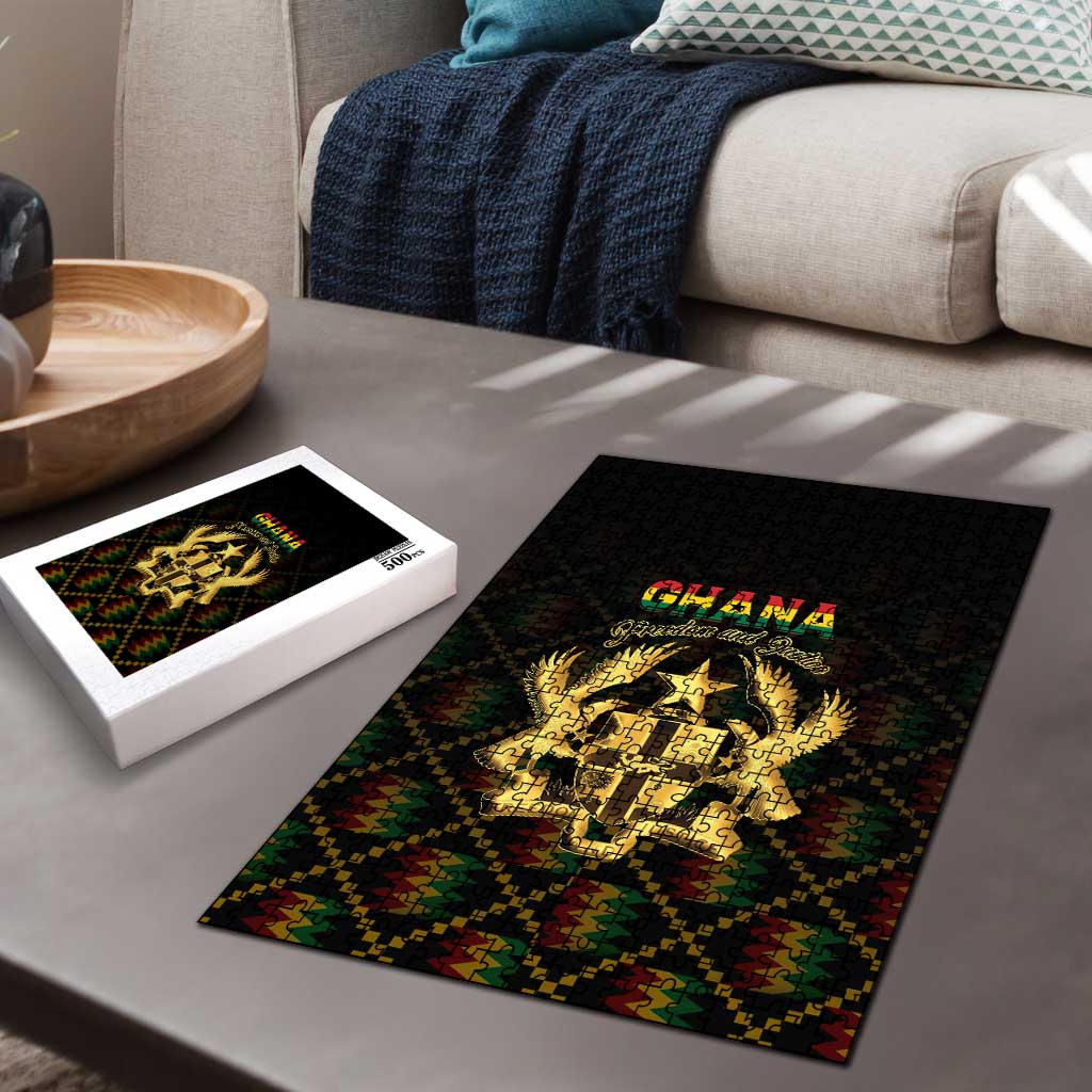 Ghana Kente Pattern Puzzle The Heart of Gold of Africa - Wonder Print Shop