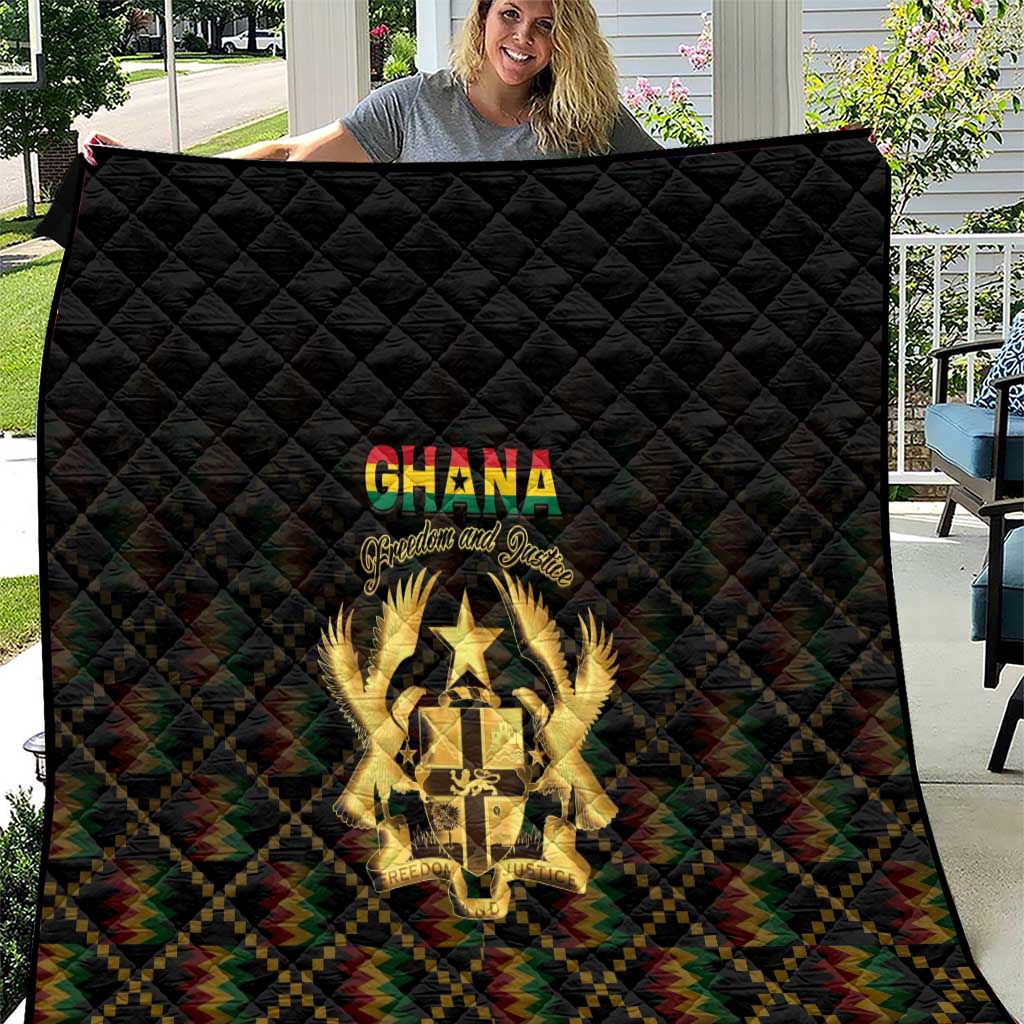 Ghana Kente Pattern Quilt The Heart of Gold of Africa - Wonder Print Shop