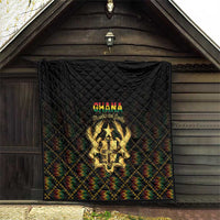 Ghana Kente Pattern Quilt The Heart of Gold of Africa - Wonder Print Shop