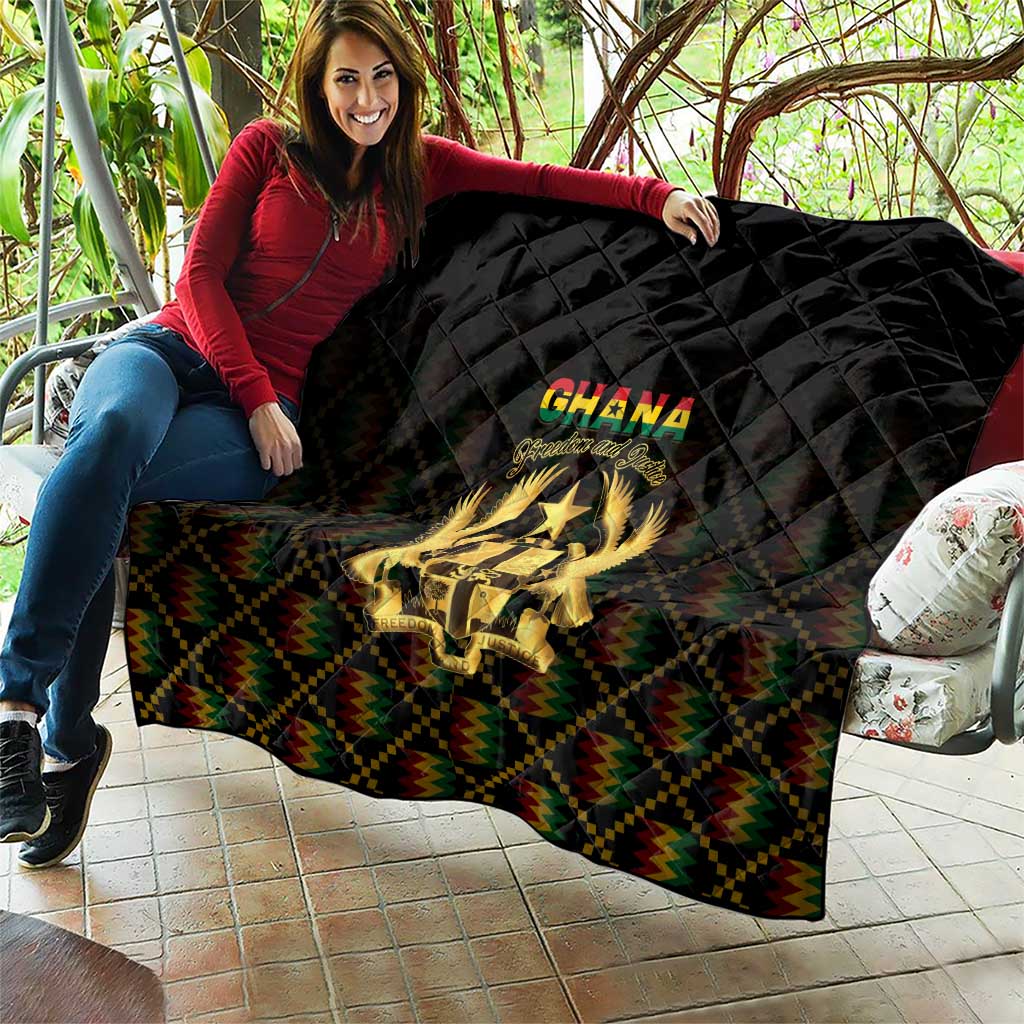 Ghana Kente Pattern Quilt The Heart of Gold of Africa - Wonder Print Shop