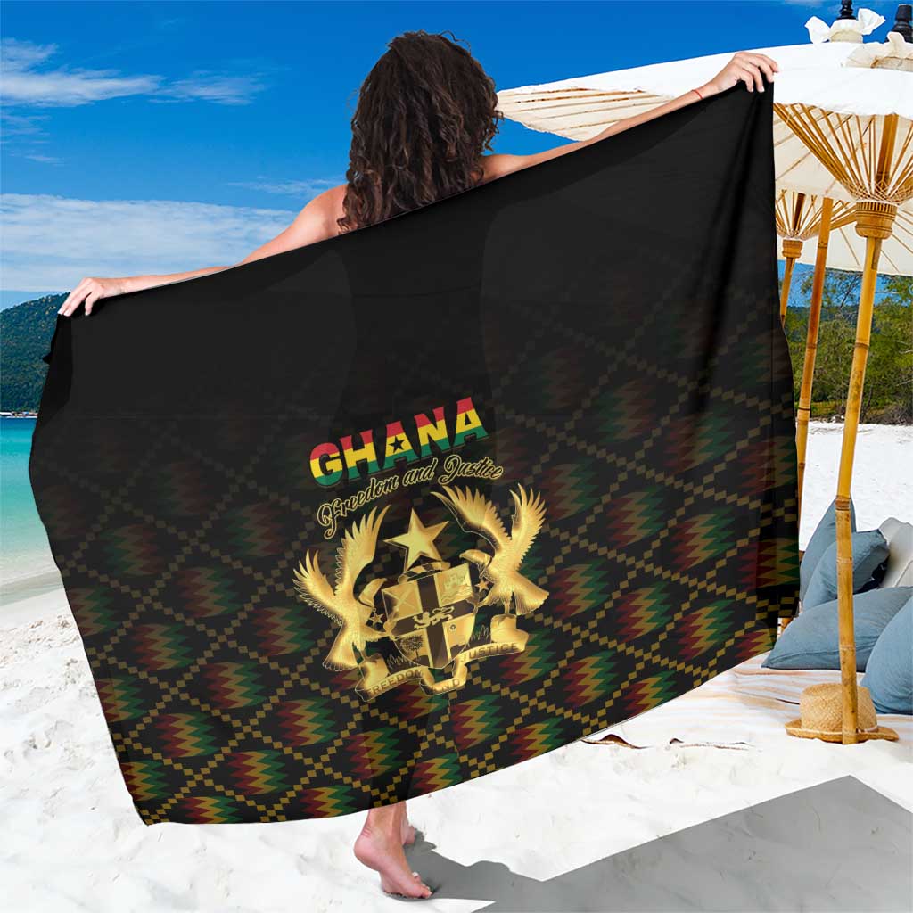Ghana Kente Pattern Sarong The Heart of Gold of Africa - Wonder Print Shop