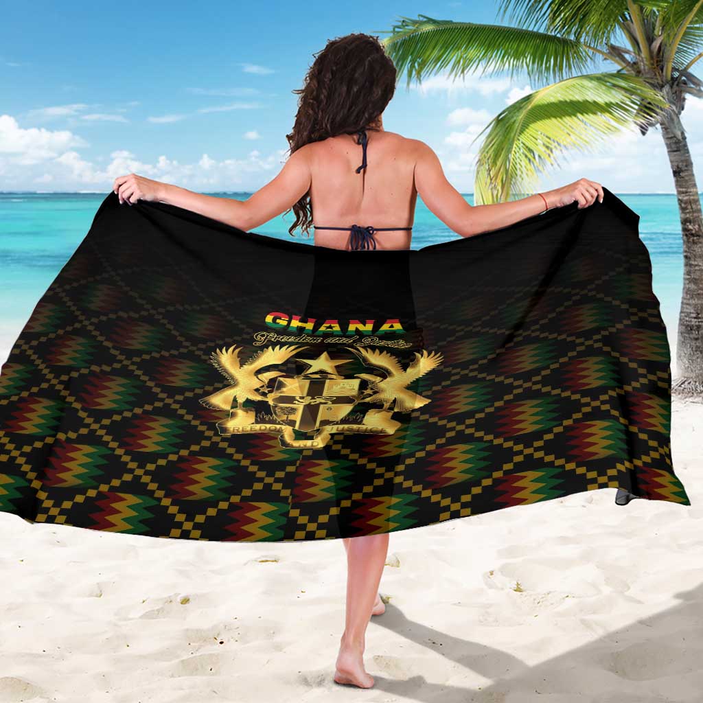 Ghana Kente Pattern Sarong The Heart of Gold of Africa - Wonder Print Shop