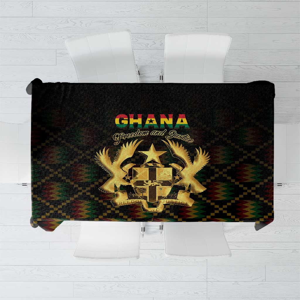 Ghana Kente Pattern Tablecloth The Heart of Gold of Africa - Wonder Print Shop
