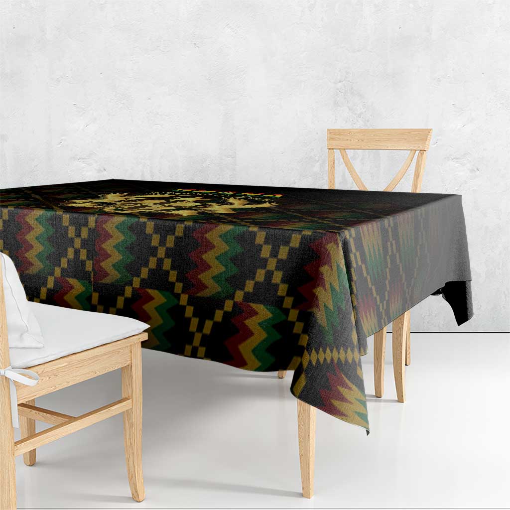 Ghana Kente Pattern Tablecloth The Heart of Gold of Africa - Wonder Print Shop