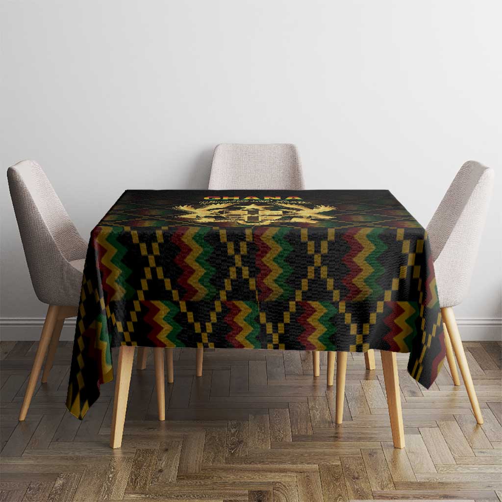 Ghana Kente Pattern Tablecloth The Heart of Gold of Africa - Wonder Print Shop