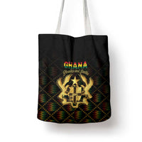 Ghana Kente Pattern Tote Bag The Heart of Gold of Africa - Wonder Print Shop