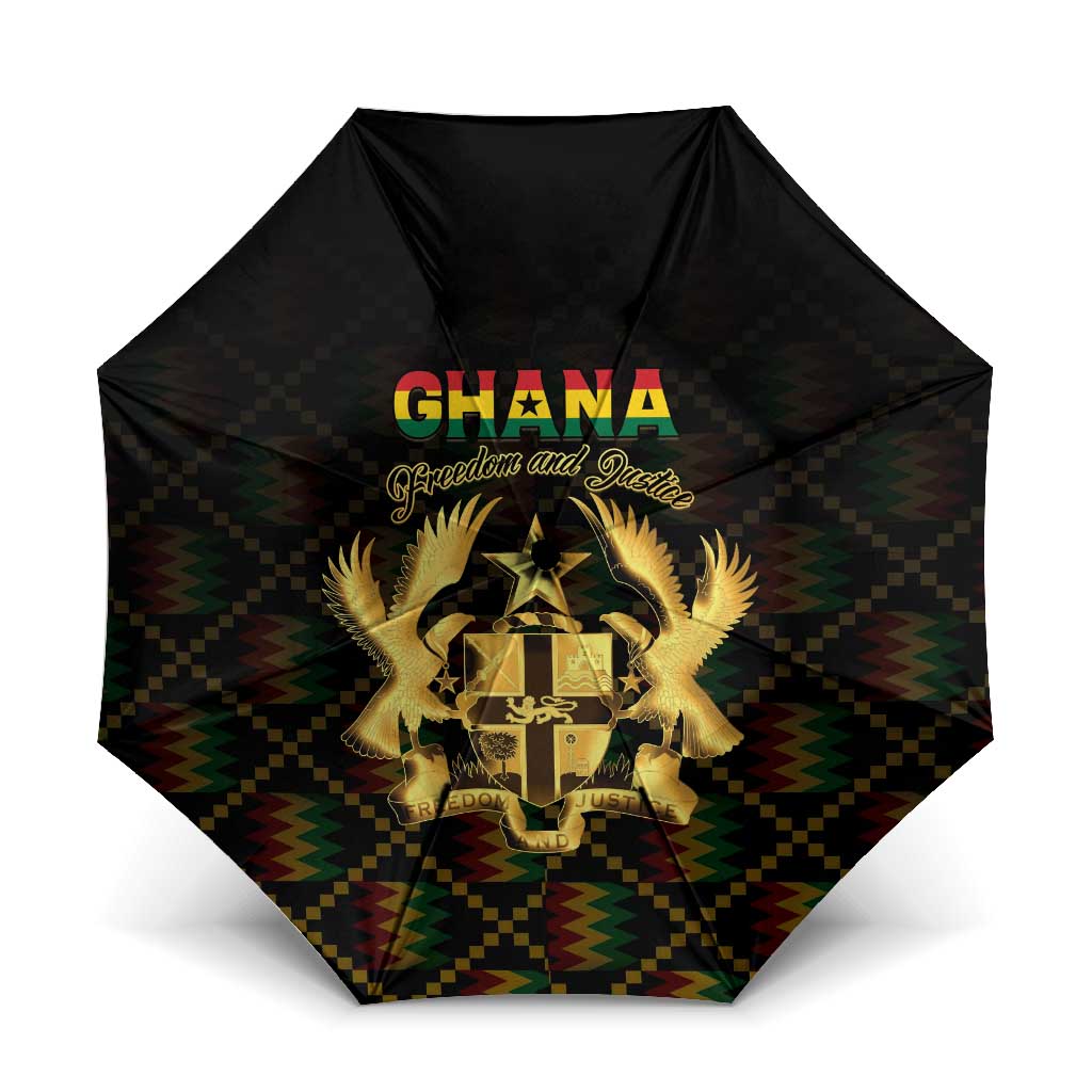 Ghana Kente Pattern Umbrella The Heart of Gold of Africa - Wonder Print Shop