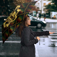 Ghana Kente Pattern Umbrella The Heart of Gold of Africa - Wonder Print Shop