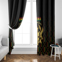 Ghana Kente Pattern Window Curtain The Heart of Gold of Africa - Wonder Print Shop