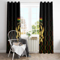 Ghana Kente Pattern Window Curtain The Heart of Gold of Africa - Wonder Print Shop