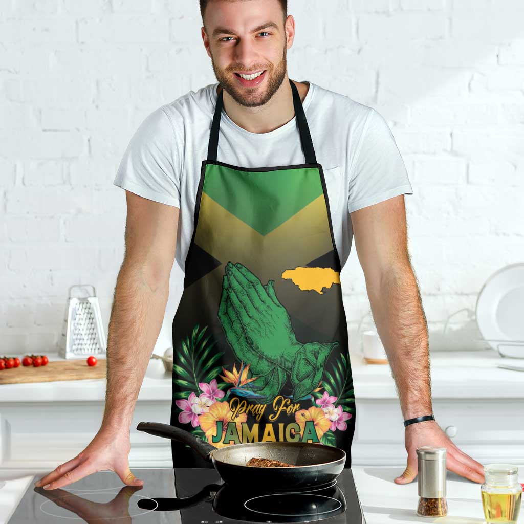 Pray For Jamaica Apron Jamaica Strong - Wonder Print Shop