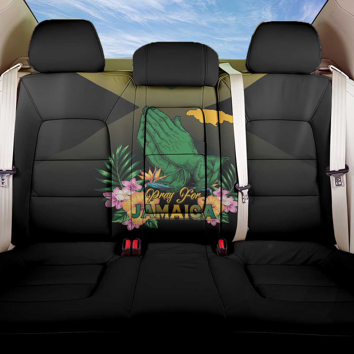 Pray For Jamaica Back Car Seat Cover Jamaica Strong - Wonder Print Shop