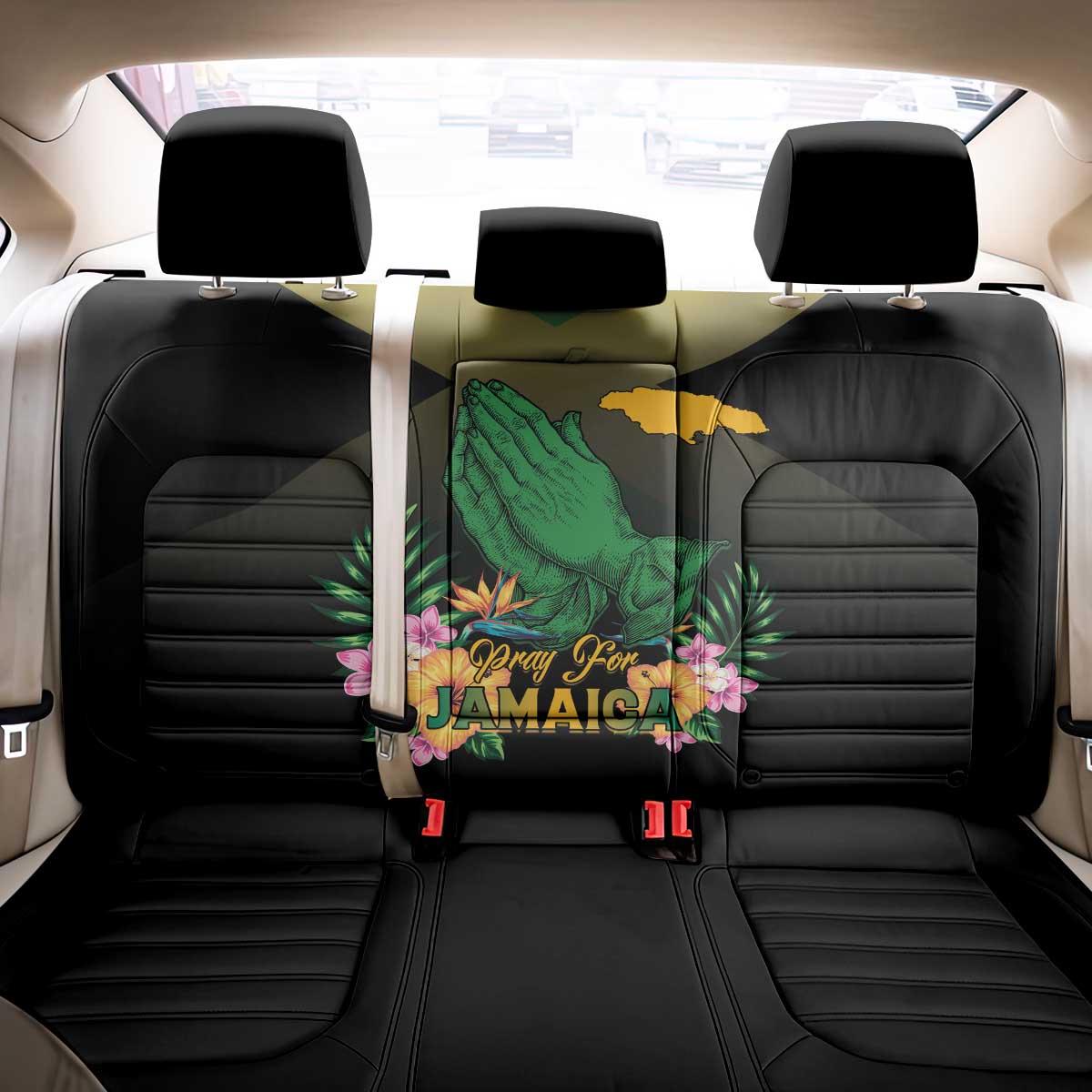 Pray For Jamaica Back Car Seat Cover Jamaica Strong - Wonder Print Shop