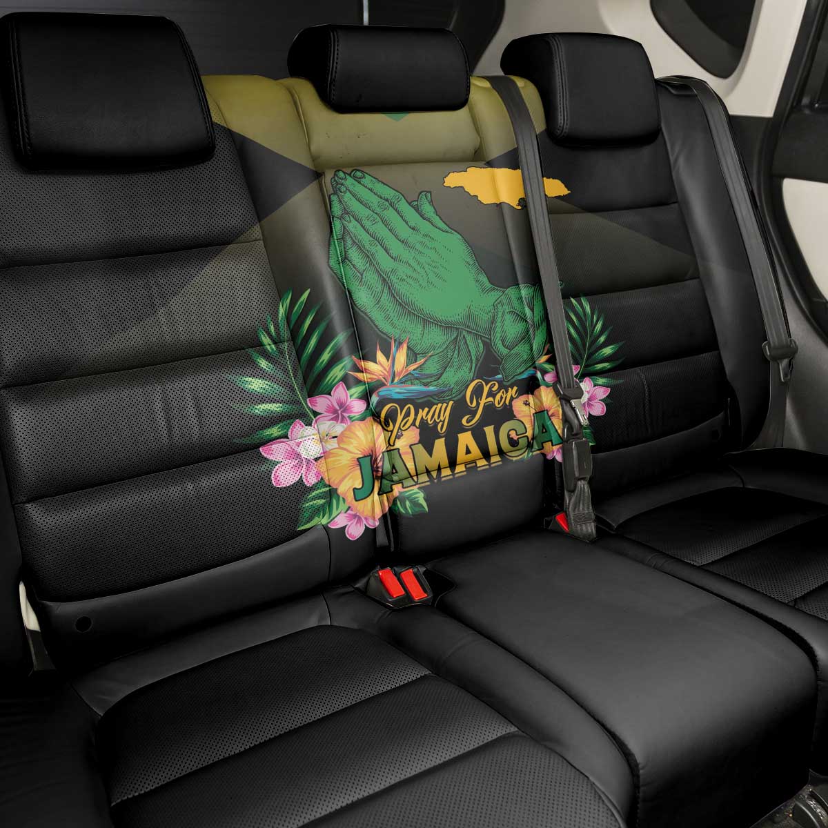 Pray For Jamaica Back Car Seat Cover Jamaica Strong - Wonder Print Shop