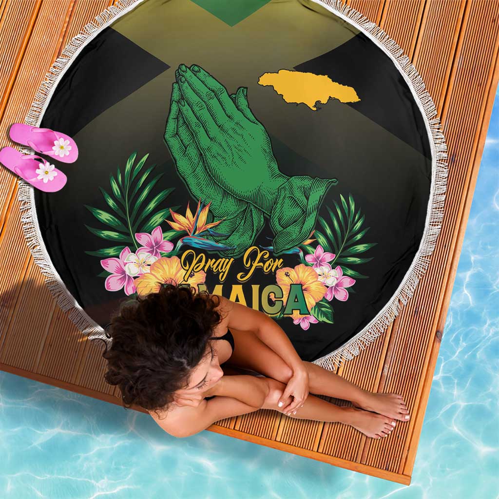 Pray For Jamaica Beach Blanket Jamaica Strong - Wonder Print Shop