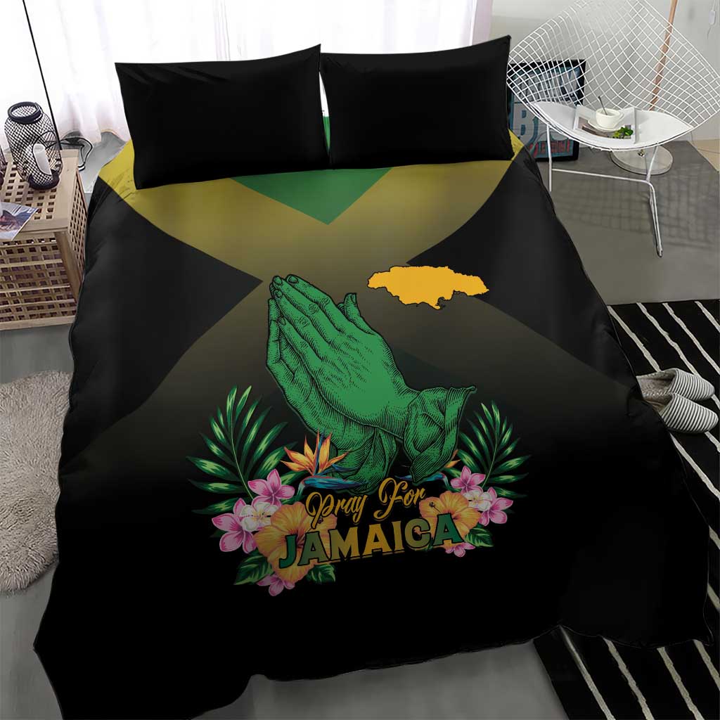 Pray For Jamaica Bedding Set Jamaica Strong - Wonder Print Shop