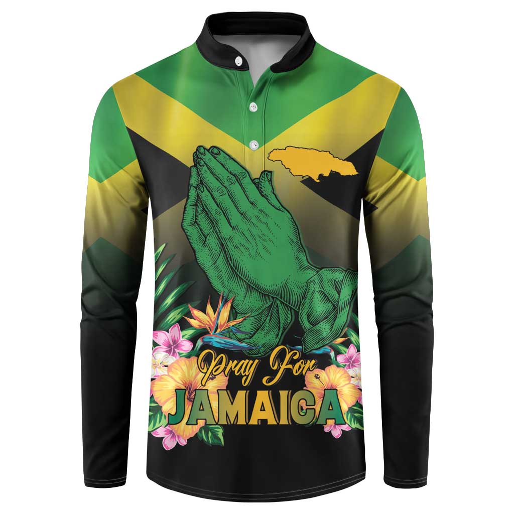 Personalized Pray For Jamaica Button Sweatshirt Jamaica Strong - Wonder Print Shop